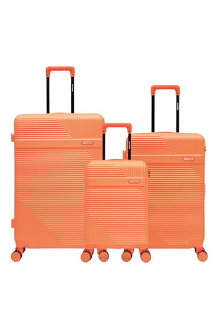 Juego de 3 maletas Wohlen (XS/M/L) - 52/66,5/75,5 cm - Naranja