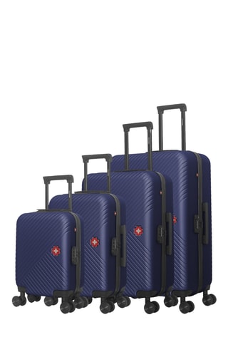 Juego de 4 maletas Spiez-M (XXS/S/M/L) - 46/55/65/75 cm - Azul marino