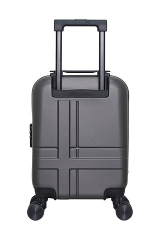 Maleta de cabina low cost (XS) Uster - 46 cm  - Negro, rojo, plateado y gris