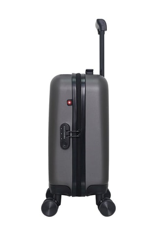 Maleta de cabina low cost (XS) Zurich - 46 cm  - Negro, rojo, plateado y gris
