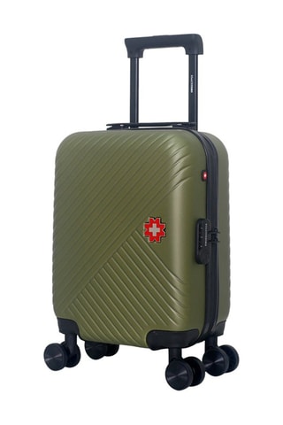 Maleta de cabina low cost (XS) Spiez - 46 cm  - Negro, rojo, verde y plateado