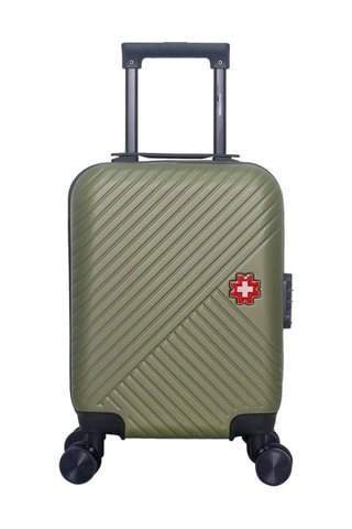 Maleta de cabina low cost (XS) Spiez - 46 cm  - Negro, rojo, verde y plateado
