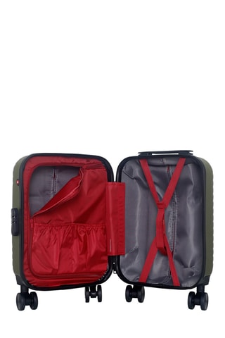 Maleta de cabina low cost (XS) Spiez - 46 cm  - Negro, rojo, verde y plateado