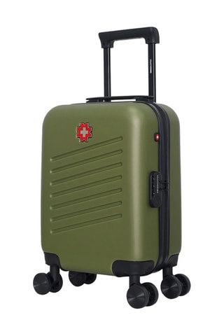Maleta de cabina low cost (XS) Zurich - 46 cm  - Negro, rojo, verde y plateado