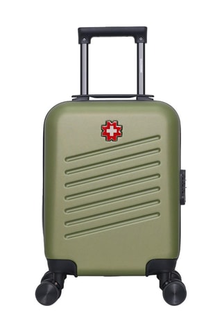 Maleta de cabina low cost (XS) Zurich - 46 cm  - Negro, rojo, verde y plateado