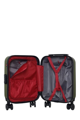 Maleta de cabina low cost (XS) Zurich - 46 cm  - Negro, rojo, verde y plateado