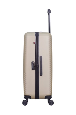 Maleta grande (L) Spiez - 75 cm  - Blanco, negro, beige y rojo
