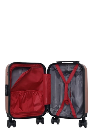 Maleta de cabina low cost (XS) Zurich - 46 cm  - Negro, rojo, rosa, dorado y plateado