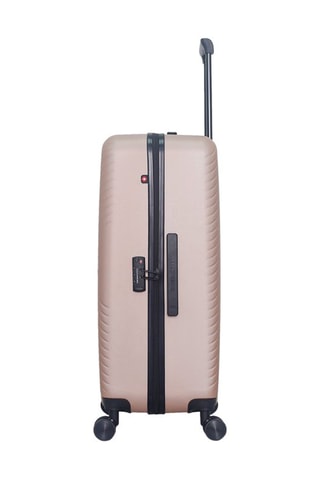 Maleta grande (L) Spiez - 75 cm  - Blanco, negro, rojo, rosa y dorado