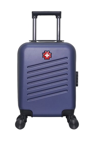 Maleta de cabina low cost (XS) Zurich - 46 cm  - Negro, rojo, azul y plateado