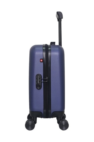 Maleta de cabina low cost (XS) Zurich - 46 cm  - Negro, rojo, azul y plateado