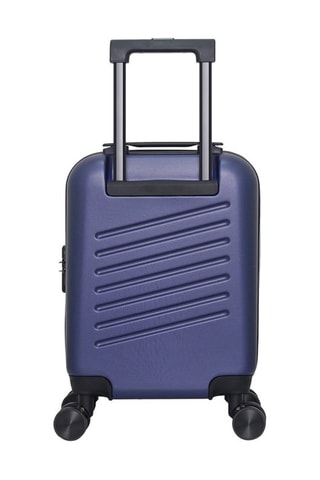 Maleta de cabina low cost (XS) Zurich - 46 cm  - Negro, rojo, azul y plateado