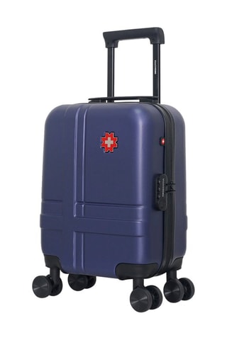 Maleta de cabina low cost (XS) Uster - 46 cm  - Negro, rojo, azul y plateado