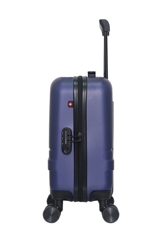 Maleta de cabina low cost (XS) Uster - 46 cm  - Negro, rojo, azul y plateado