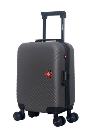 Maleta de cabina low cost (XS) Spiez - 46 cm  - Negro, rojo, plateado y gris