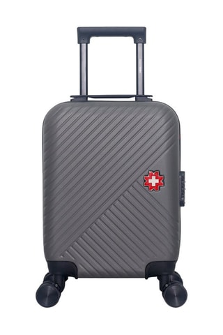 Maleta de cabina low cost (XS) Spiez - 46 cm  - Negro, rojo, plateado y gris