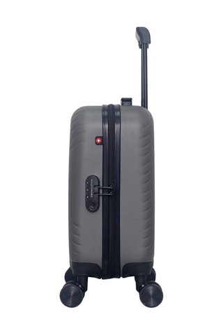 Maleta de cabina low cost (XS) Spiez - 46 cm  - Negro, rojo, plateado y gris