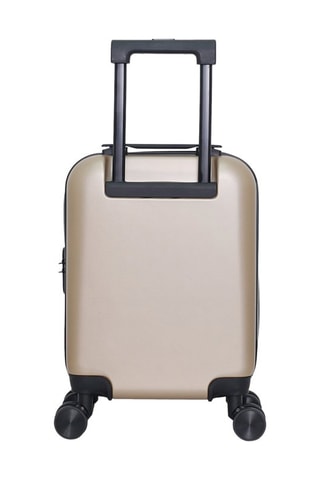 Maleta de cabina low cost (XS) Wil - 46 cm  - Negro, beige, rojo y plateado