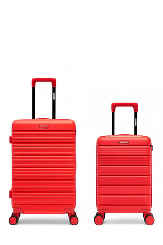 Maleta de cabina low cost y maleta mediana Lugano (XS/M)  - 52/65,5 cm - Rojo