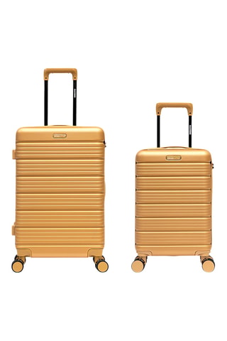 Maleta de cabina low cost y maleta mediana Lugano (XS/M)  - 52/65,5 cm - Beige