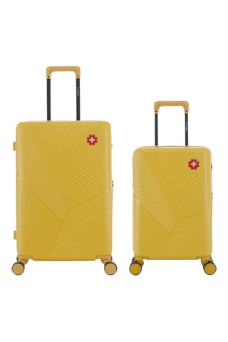 Maleta de cabina low cost y maleta mediana Fribourg (XS/M) - 55/66 cm - Amarillo