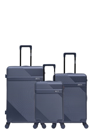 Juego de 3 maletas Wohlen (S/M/L) - 56/66,5/75,5 cm - Azul oscuro