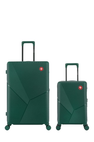 Maleta de cabina low cost y maleta grande Fribourg (XS/L) - 55/76 cm - Verde oscuro