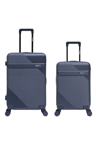 Maleta de cabina y maleta mediana Wohlen (S/M) - 56/66,5 cm - Azul oscuro