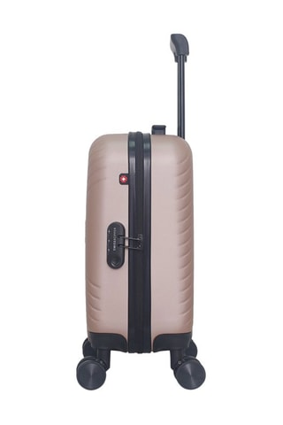 Maleta de cabina low cost (XS) Spiez - 46 cm - Negro, rojo, rosa, dorado y plateado