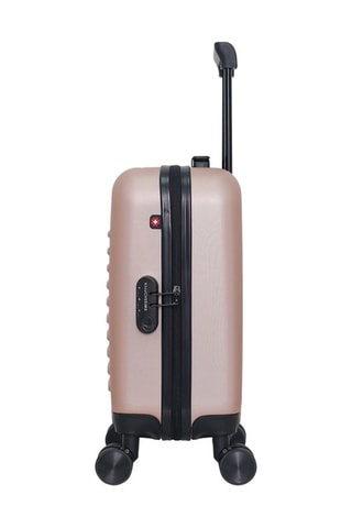 Maleta de cabina low cost (XS) Wil - 46 cm  - Negro, rojo, rosa, dorado y plateado