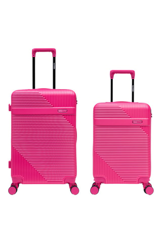 Maleta de cabina y maleta mediana Wohlen (S/M) - 56/66,5 cm - Rosa