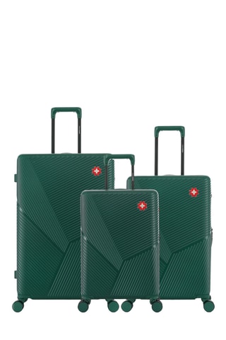 Juego de 3 maletas Fribourg (S/M/L) - 59/66/76 cm - Verde oscuro