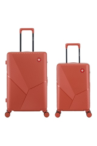 Maleta de cabina low cost y maleta mediana Fribourg (XS/M) - 55/66 cm - Naranja oscuro