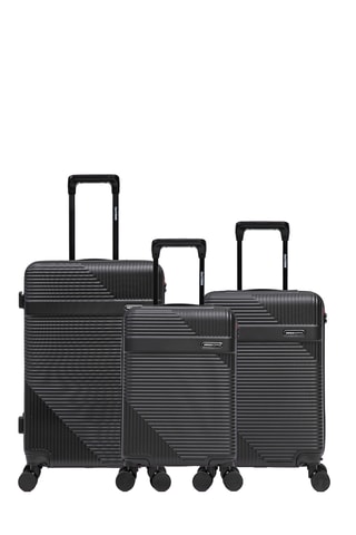Juego de 3 maletas Wohlen (XS/S/M) - 52/56/66,5 cm - Negro