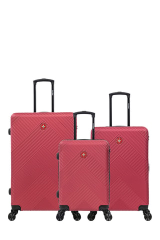 Juego de 3 maletas Olten (S/M/L) - 57/67/76,5 cm - Burdeos