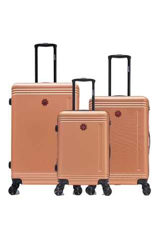 Juego de 3 maletas Gstaad (S/M/L) - 55/66/75 cm - Naranja