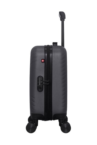 Maleta de cabina low cost (XS) Spiez - 46 cm  - Negro, rojo y plateado