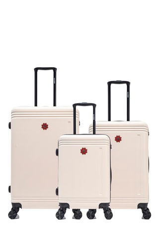 Juego de 3 maletas Gstaad (S/M/L) - 55/66/75 cm - Beige