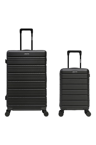 Maleta de cabina low cost y maleta grande Lugano (XS/L) - 52/74,5 cm - Negro
