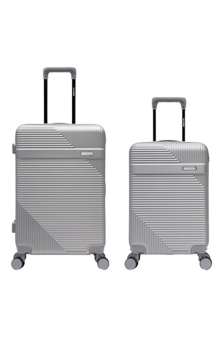Maleta de cabina y maleta mediana Wohlen (S/M) - 56/66,5 cm - Gris