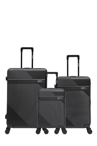 Juego de 3 maletas Wohlen (XS/M/L) - 52/66,5/75,5 cm - Negro