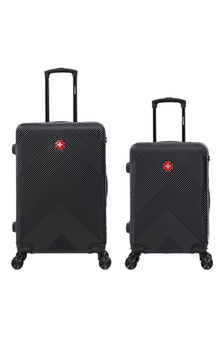 Maleta de cabina y maleta mediana Olten (S/M) - 57/67 cm - Negro