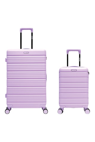 Maleta de cabina low cost y maleta grande Lugano (XS/L) - 52/74,5 cm - Violeta