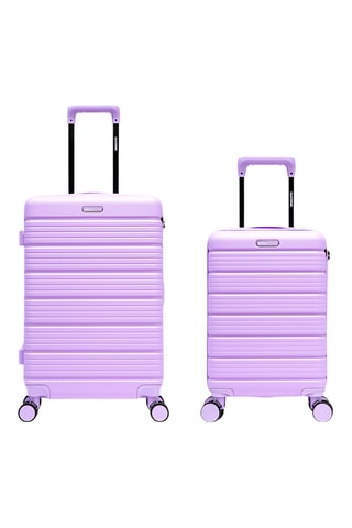 Maleta de cabina low cost y maleta mediana Lugano (XS/M)  - 52/65,5 cm - Violeta