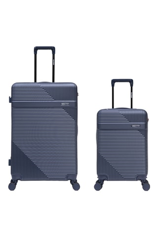 Maleta de cabina y maleta grande Wohlen (S/L) - 56/75,5 cm - Azul oscuro