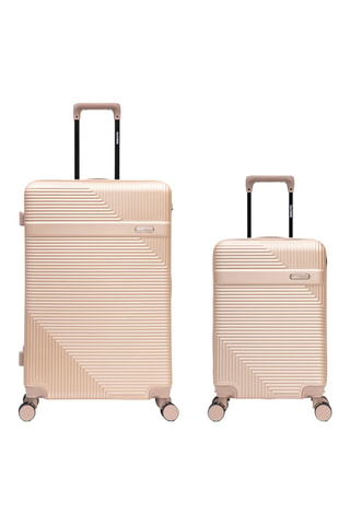Maleta de cabina y maleta grande Wohlen (S/L) - 56/75,5 cm - Beige