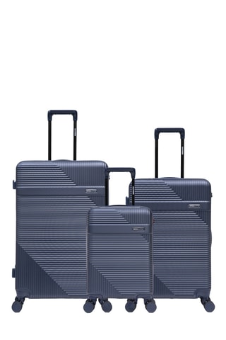 Juego de 3 maletas Wohlen (XS/M/L) - 52/66,5/75,5 cm - Azul oscuro