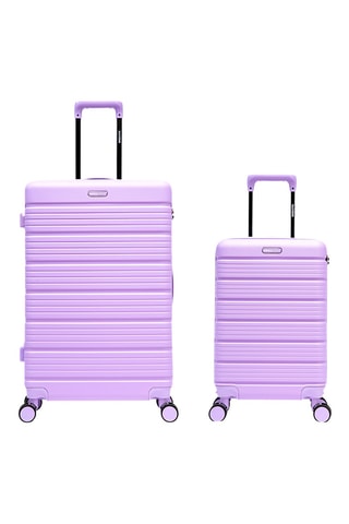 Maleta de cabina y maleta grande Lugano (S/L) - 55,5/74,5 cm - Violeta