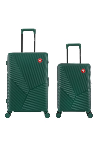 Maleta de cabina low cost y maleta mediana Fribourg (XS/M) - 55/66 cm - Verde oscuro