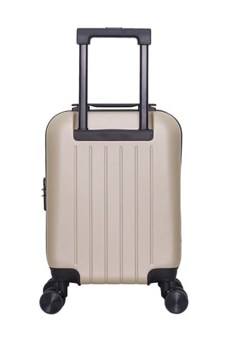 Maleta de cabina low cost (XS) Rüti - 46 cm  - Negro, beige, rojo y plateado